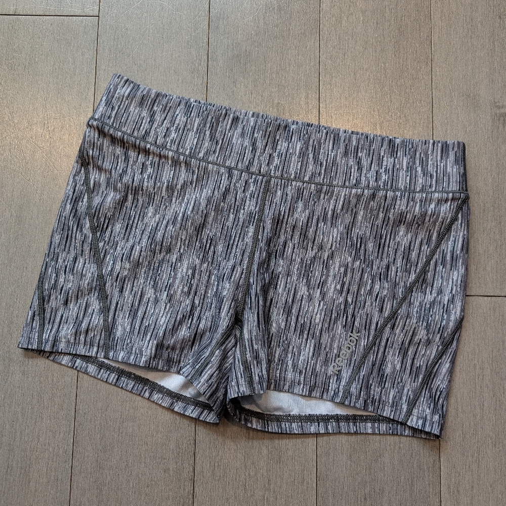 Reebok gray athletic bootie shorts size medium